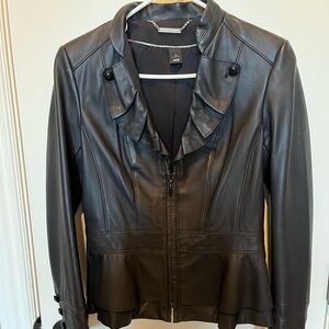 White Store Black Market, Black Leather Jacket